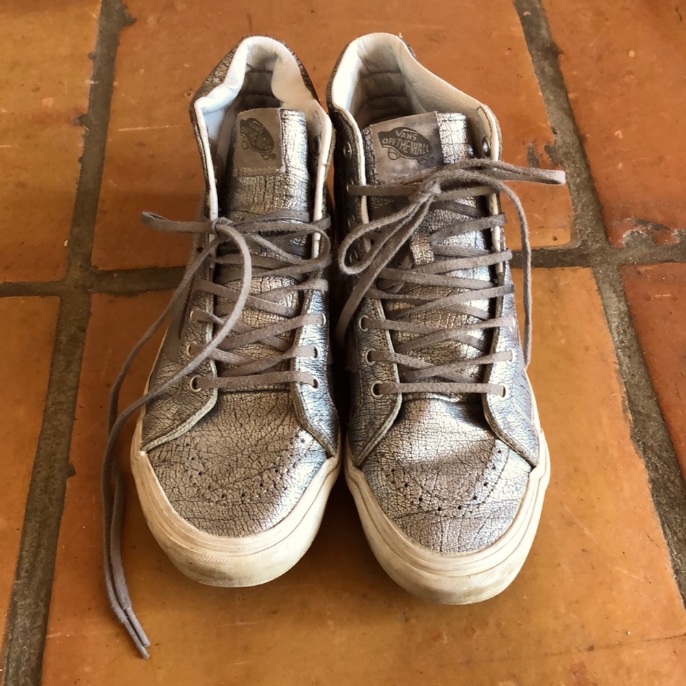 Kickinn’ Metallic Hightop Vans